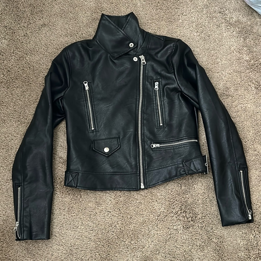 Fabrik faux leather jacket